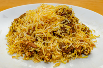 Mutton Dum Biryani in Kolkata Style, spicy and tasty