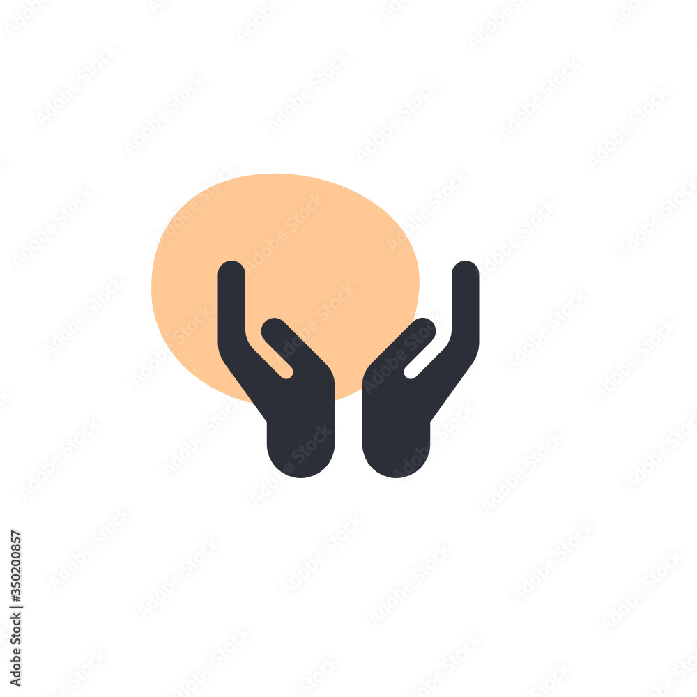 Wall mural hands - icon