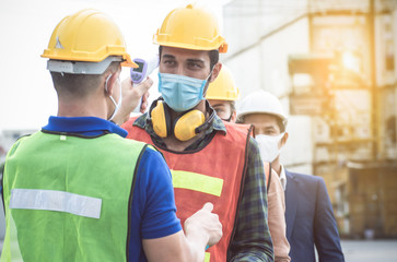 Workers have been checking fever