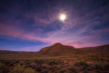 Obraz premium Wide angle views over the plains of the Tankwa Karoo in the Northern Cape Province of South Africa