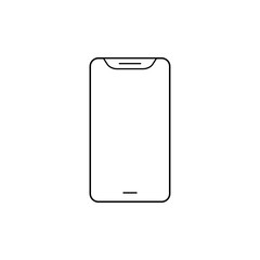 Phone line icon. Smartphone internet technology isolated vector for wab