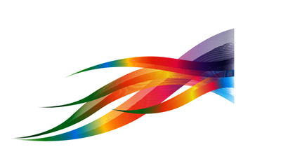 Abstract wavy colorful motion dynamic vector.