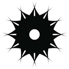 Vintage round pattern. Ornamental background. Decorative ornate textured design. Vector illustration. 