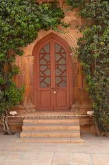 Door,  Mandir Palace, residence of the rulers of Jaisalmer for 2 centuries,   Jaisalmer, Rajasthan, India