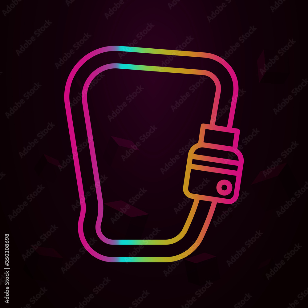 Poster carabineer, firefighter nolan icon simple thin line, outline vector of firefighter icons for ui and 