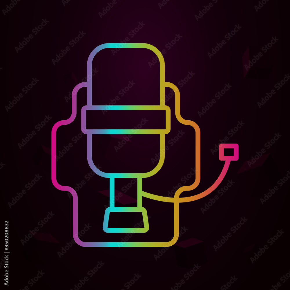 Aufkleber oxygen tank, firefighter nolan icon simple thin line, outline vector of firefighter icons for ui and
