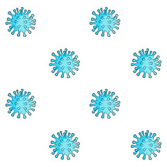 Coronavirus pattern background. Coronaviruses are a large family of viruses ranging from the common cold to much more serious diseases