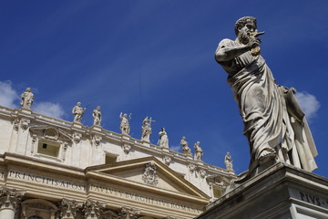 Obraz premium Petersdom, Petersplatz, Vatikan 