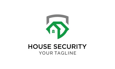 modern house security company logo