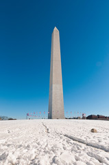 The Washington Monument at The Mall in DC, USA