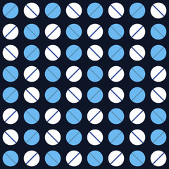 Blue tablet pattern. Seamless vector