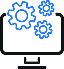 Data Management Icon. Business Concept.vector Illustration.