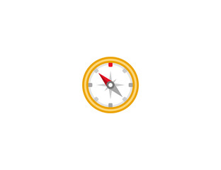 Compass vector flat icon. Isolated Compass emoji illustration 