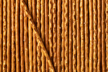 Pretzel sticks full frame close up