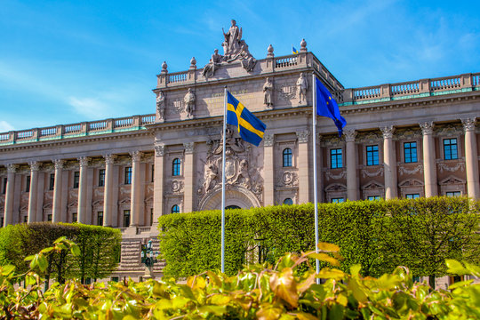 parliament building in stockholm