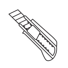 wallpaper knife cutter icon- vector illustration