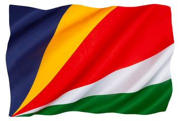 The flag of Seychelles