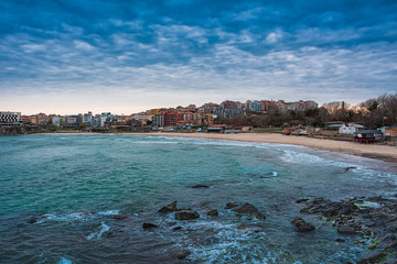 Fototapeta premium view of Sozopol city of the sea