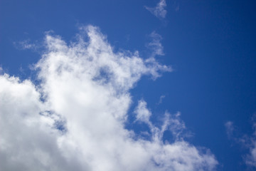 Obraz premium Blue sky clouds background. Beautiful landscape with clouds on sky