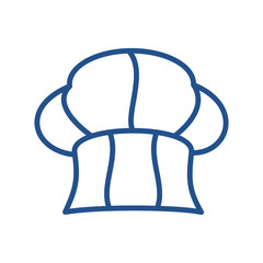 chef hat icon design, flat style trendy collection