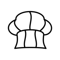 chef hat icon design, flat style trendy collection
