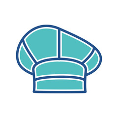 chef hat icon design, flat style trendy collection
