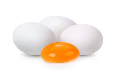 eggs isolated on white background