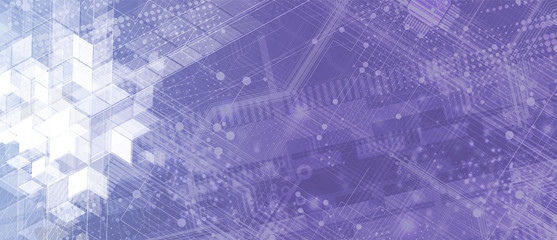 Technology data background, idea of global business solution