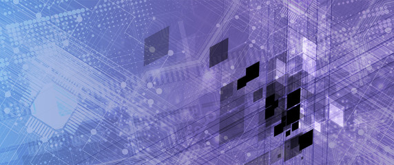 Technology data background, idea of global business solution