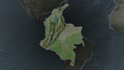 Colombia. Satellite