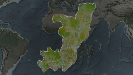 Republic of Congo. Satellite