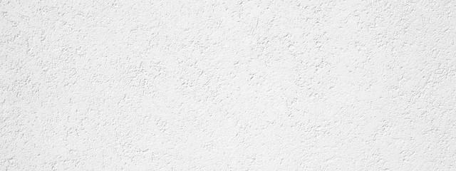 White painted rough plaster facade texture background banner panorama 