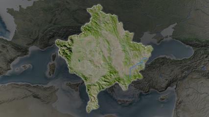 Kosovo. Satellite