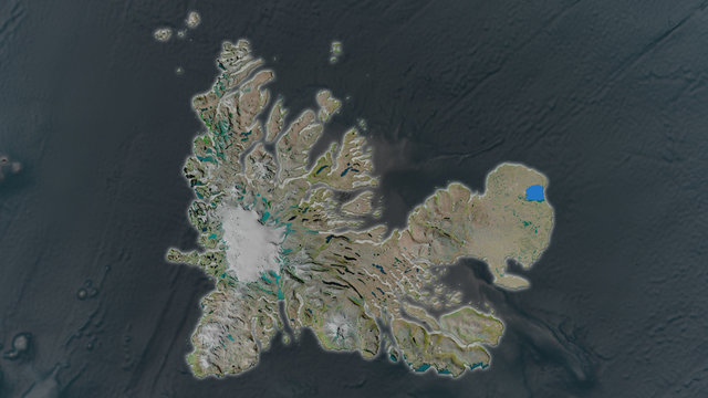 Kerguelen Islands. Satellite