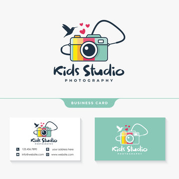 Kids Photography Logo Design Template