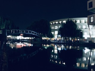 night view of the city of london