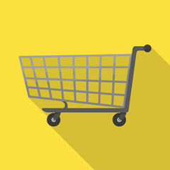 Vector design of trolley and basket logo. Web element of trolley and store stock symbol for web.