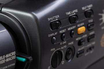 Obraz premium Video Camera Control Panel Close Up Photo