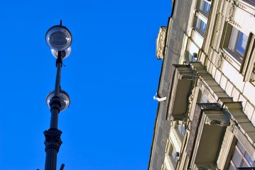 Fototapeta na wymiar Old street lamp in Saint Petersburg, Russia