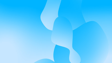 Abstract blue white gradient geometric background. Fluid shapes and colorful graphic design.