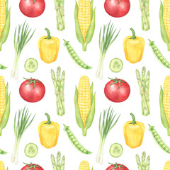 Corn and Tomato Pattern