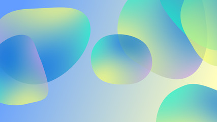 Abstract gradient geometric background. Fluid shapes and colorful graphic design.