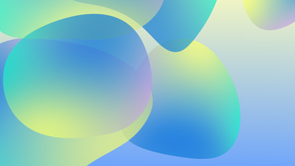 Abstract gradient geometric background. Fluid shapes and colorful graphic design.