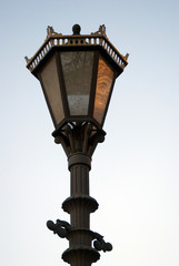 Fototapeta na wymiar Old fashioned street lamp in Saint-Petersburg, Russia
