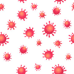 Corona virus microbiology seamless background.
