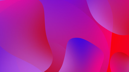 Abstract gradient geometric background. Fluid shapes and colorful graphic design.