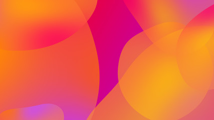 Abstract gradient geometric background. Fluid shapes and colorful graphic design.