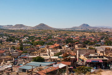Fototapeta na wymiar nevşehir uchisar city landscape