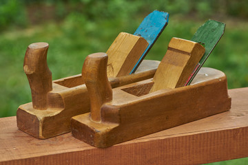 Woodworking tools joiner cabinetmaker workshop tools wooden plane
