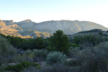 Obraz premium Valle del Guadalest naturaleza Alicante